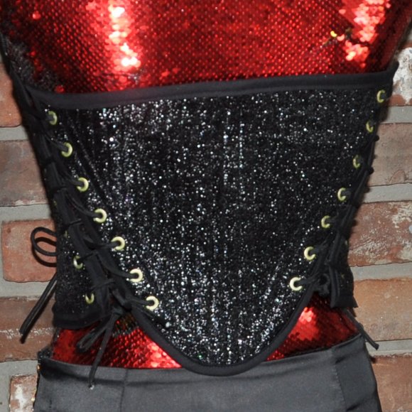HANDMADE ONE OF A KIND CORSET- reversible - Picture 9 of 9